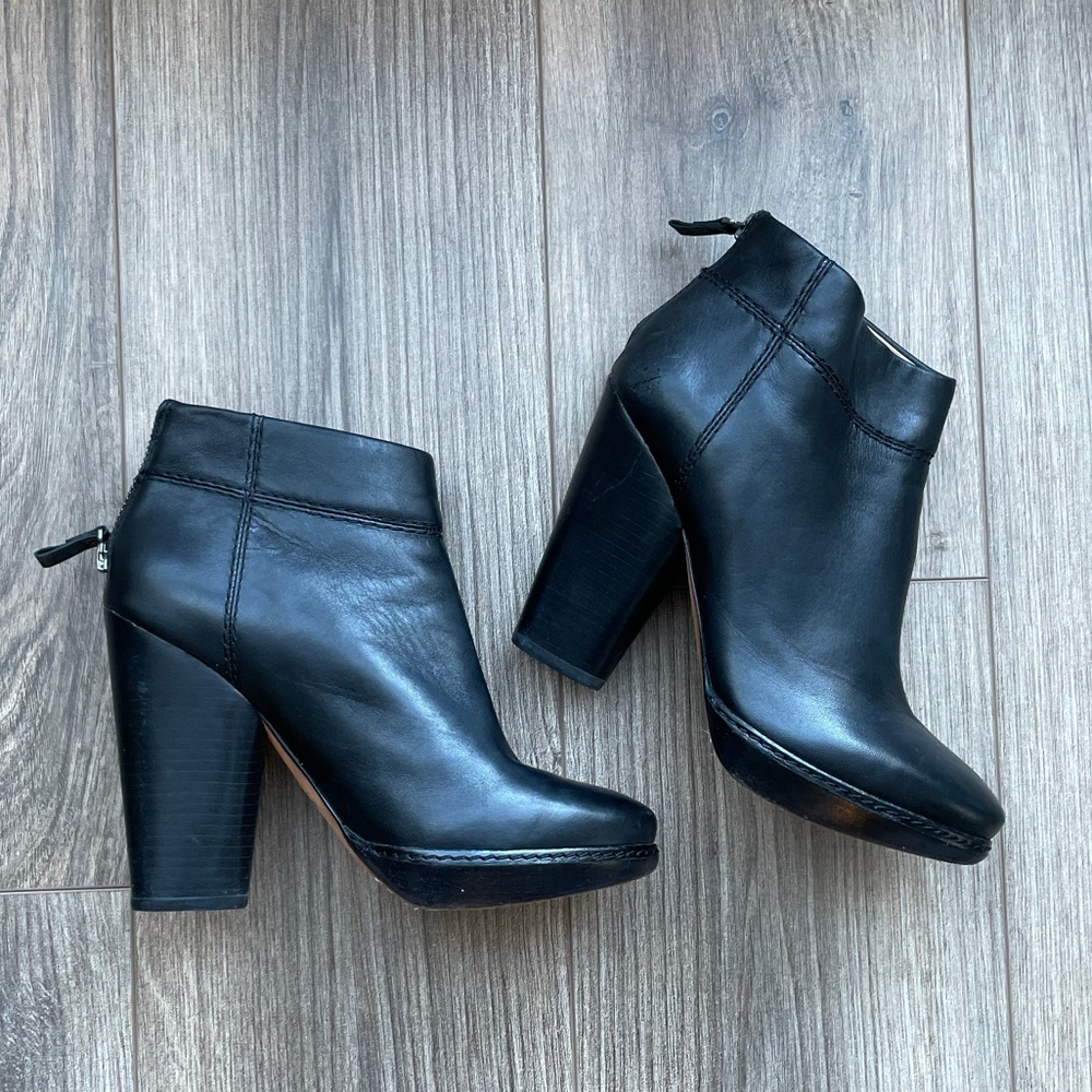 Modern Vintage Black Ankle Boots